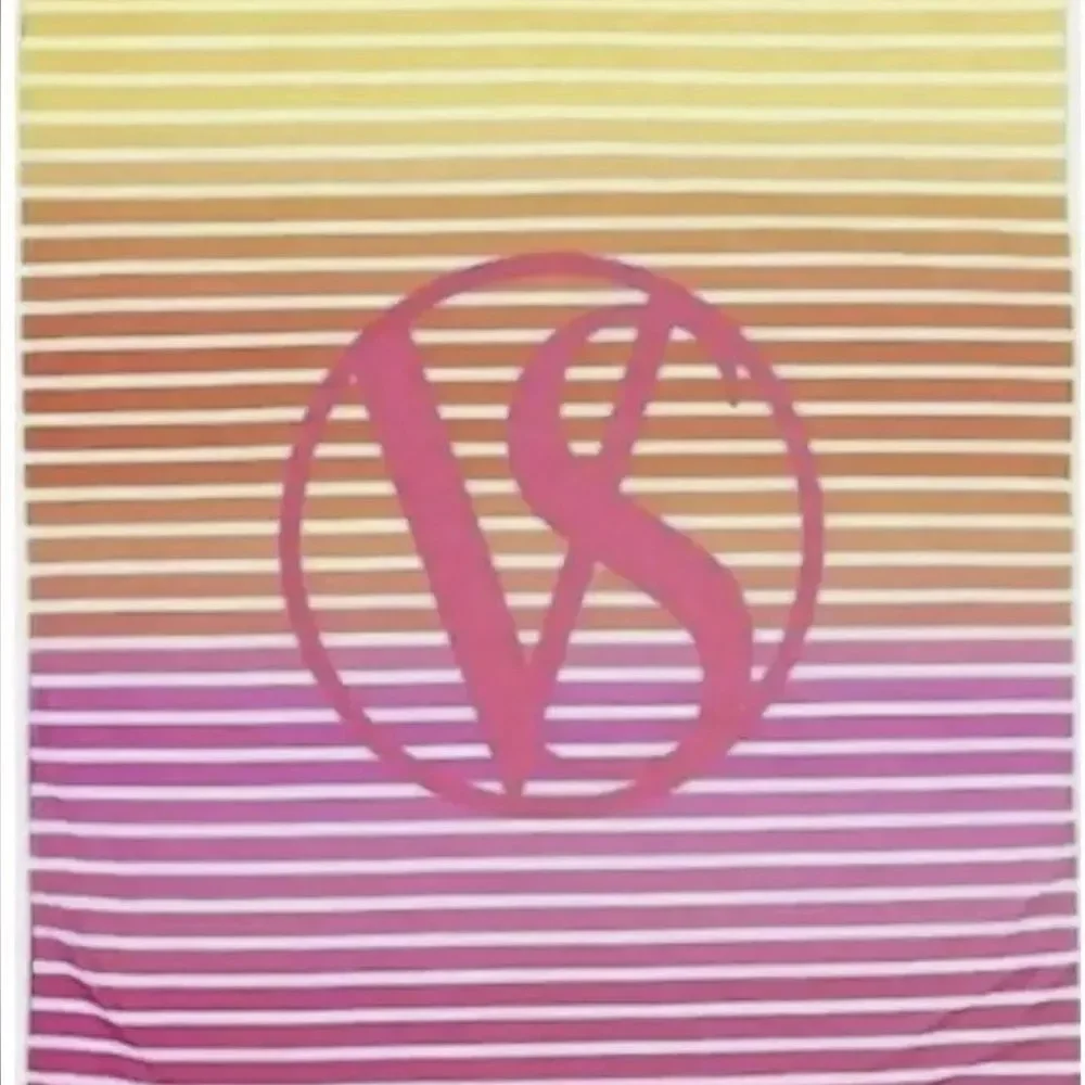 VICTORIA'S SECRET Stripe Beach Towel